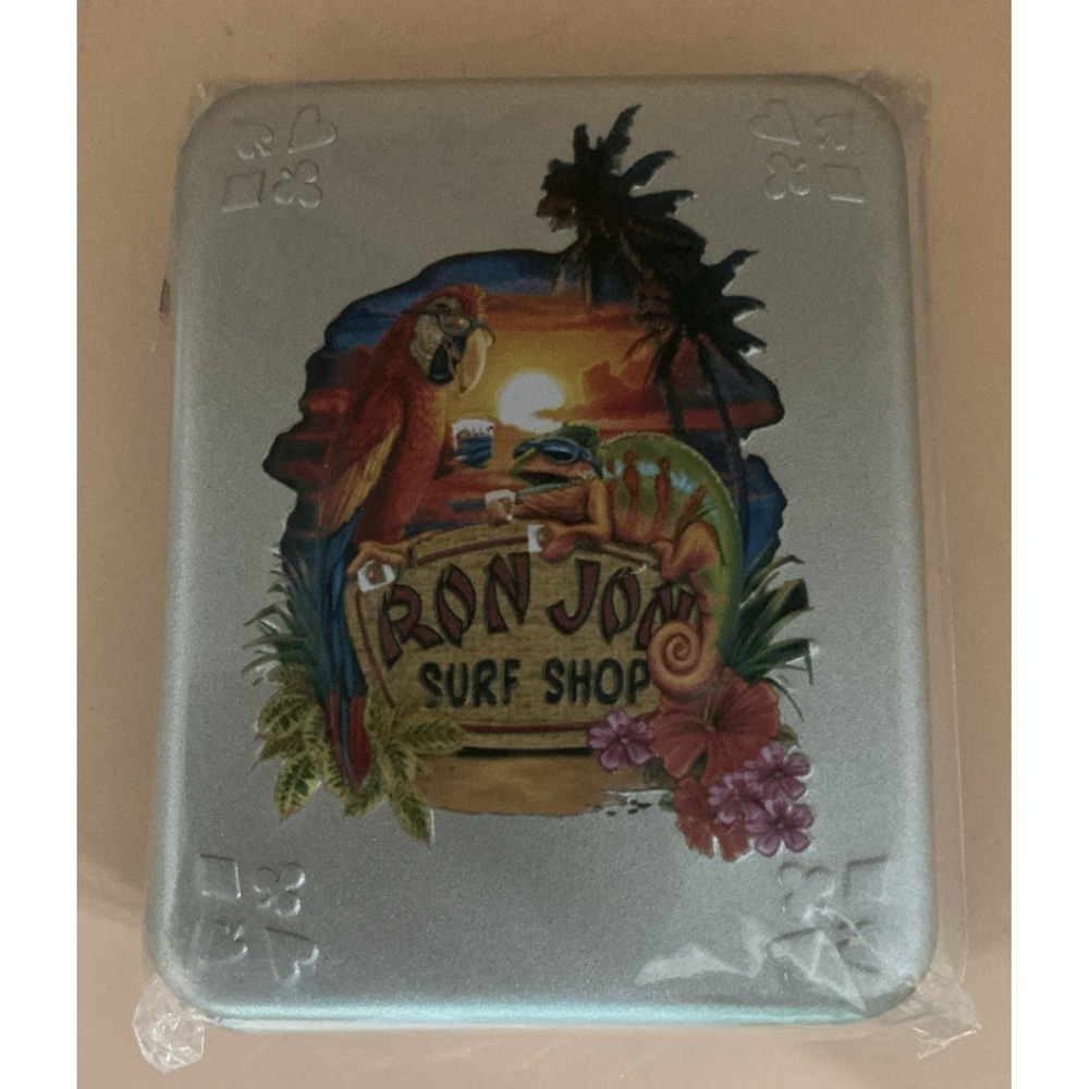 RON‎ JON Surf Shop PVC Playing Cards Collectible Tin, Brand New/Sealed